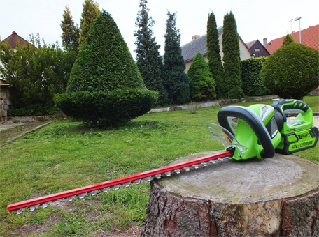 кусторез аккумуляторный от гринворкс