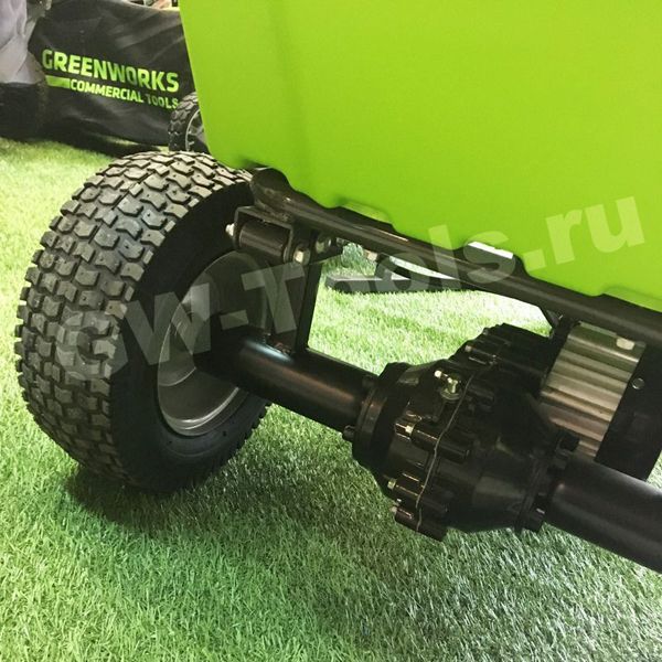 аккумуляторная самоходная тележка greenworks