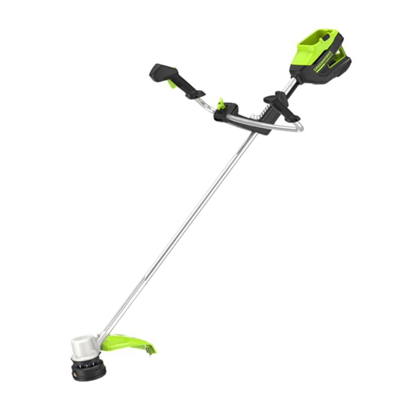 Триммер аккумуляторный с велосипедными ручками Greenworks 45 см 82V 2110707, бесщёточный, без АКБ и ЗУ