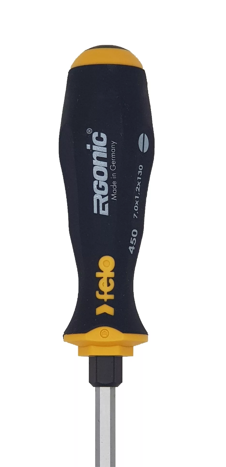 Отвертка плоская шлицевая ударная Ergonic 7,0X1,2X130 FELO 45007040