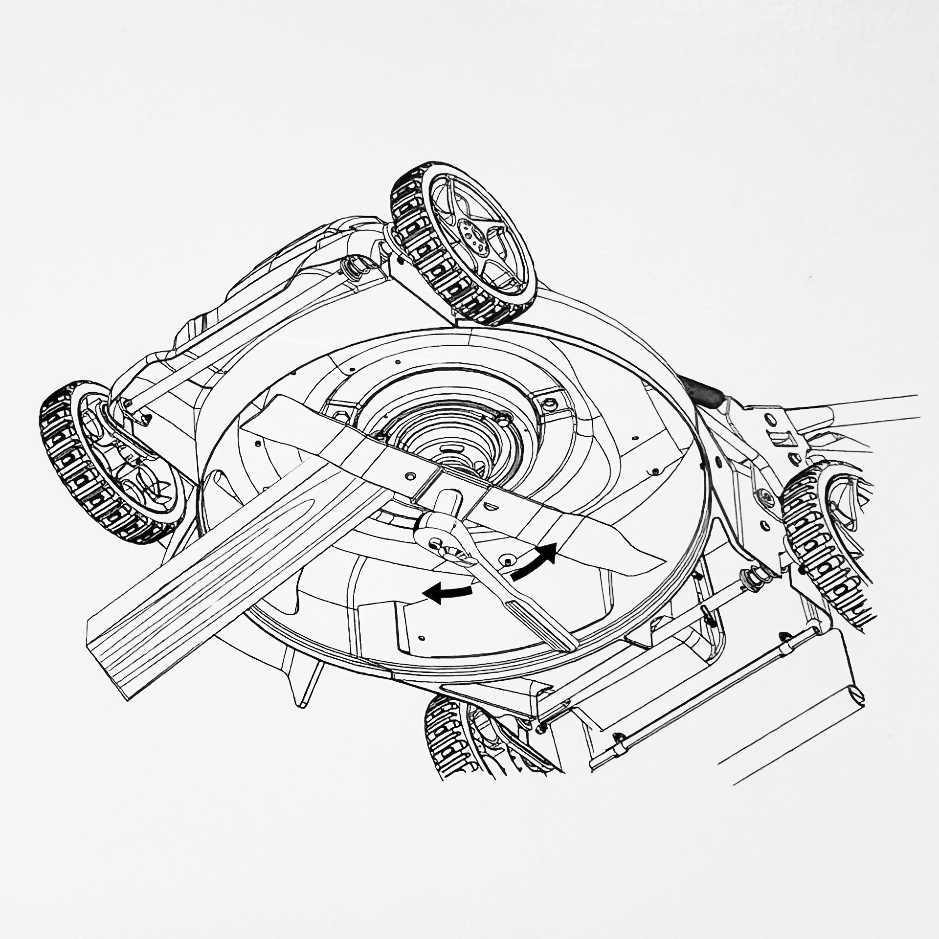 Сменный нож 46 см для бесщеточной самоходной газонокосилки 60В и 40В