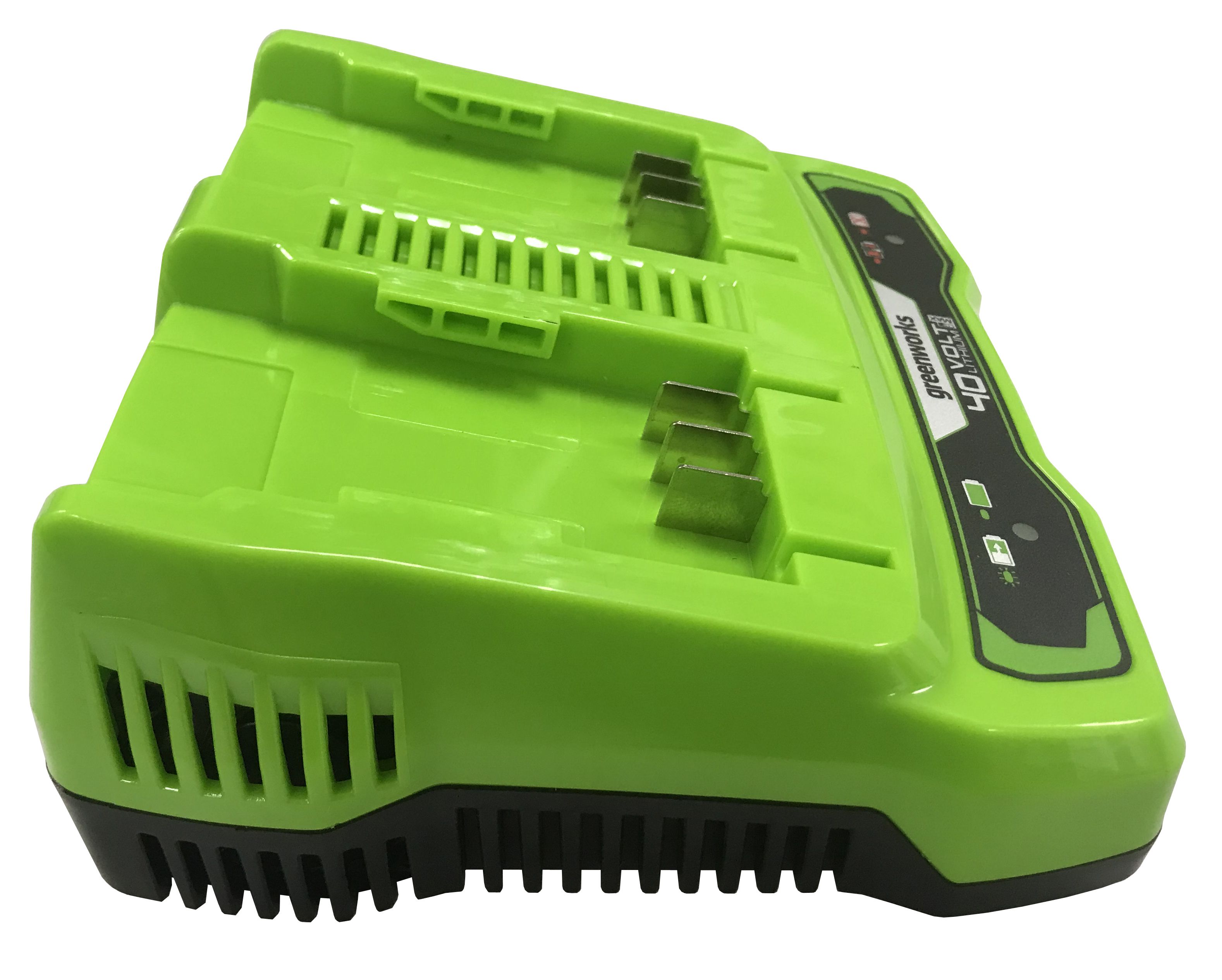 Зарядное устройство двойное (2А) Greenworks 40V G40UC2 2938907 (с двумя слотами)
