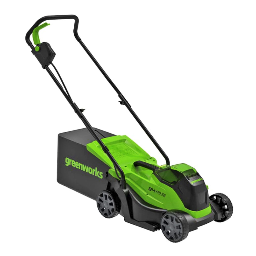Газонокосилка аккумуляторная 33 см Greenworks 24V GD24LM33 2516107, бесщеточная, без АКБ и ЗУ