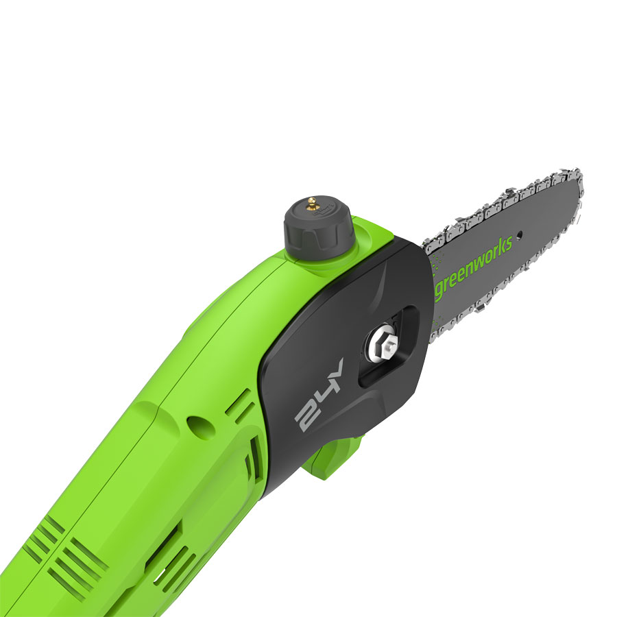 Высоторез – сучкорез аккумуляторный Greenworks 20 см 24V G24PS201 1402607, без АКБ и ЗУ
