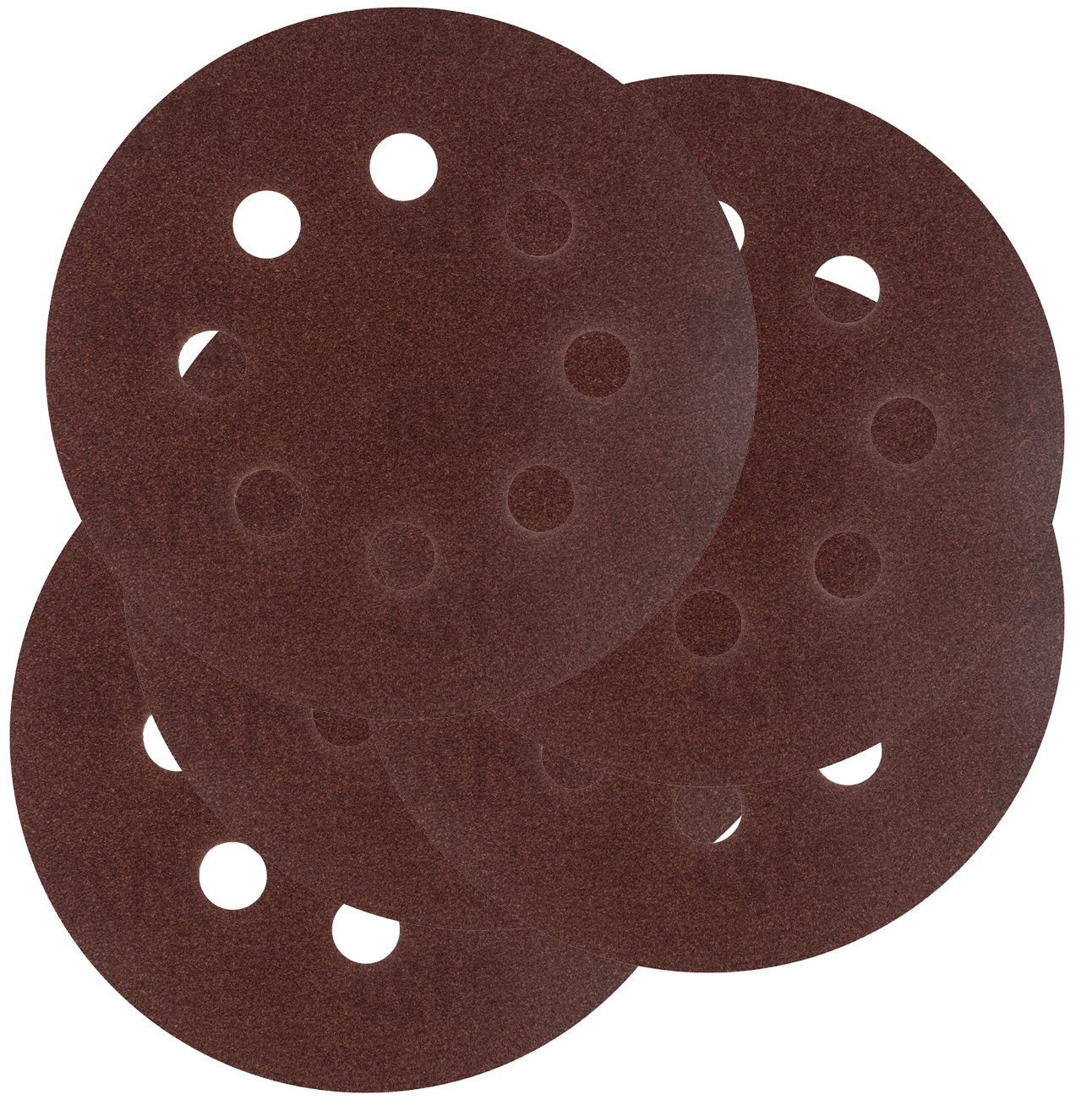 Круг абразивный на ворсовой подложке под "липучку", перфорированный, P 120, 125 мм, 5 шт