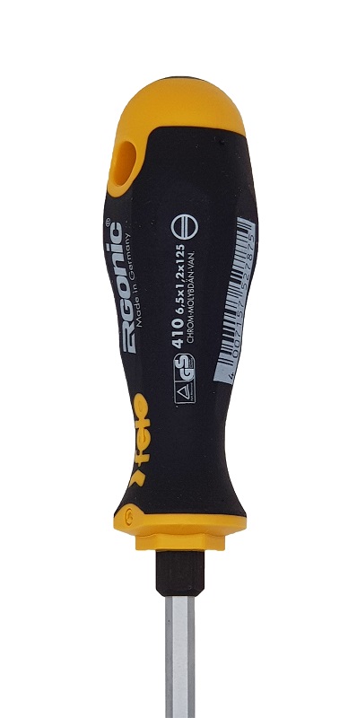 Отвёртка серия 410 Ergonic, SL6,5 с шестигранником FELO 410 654 40