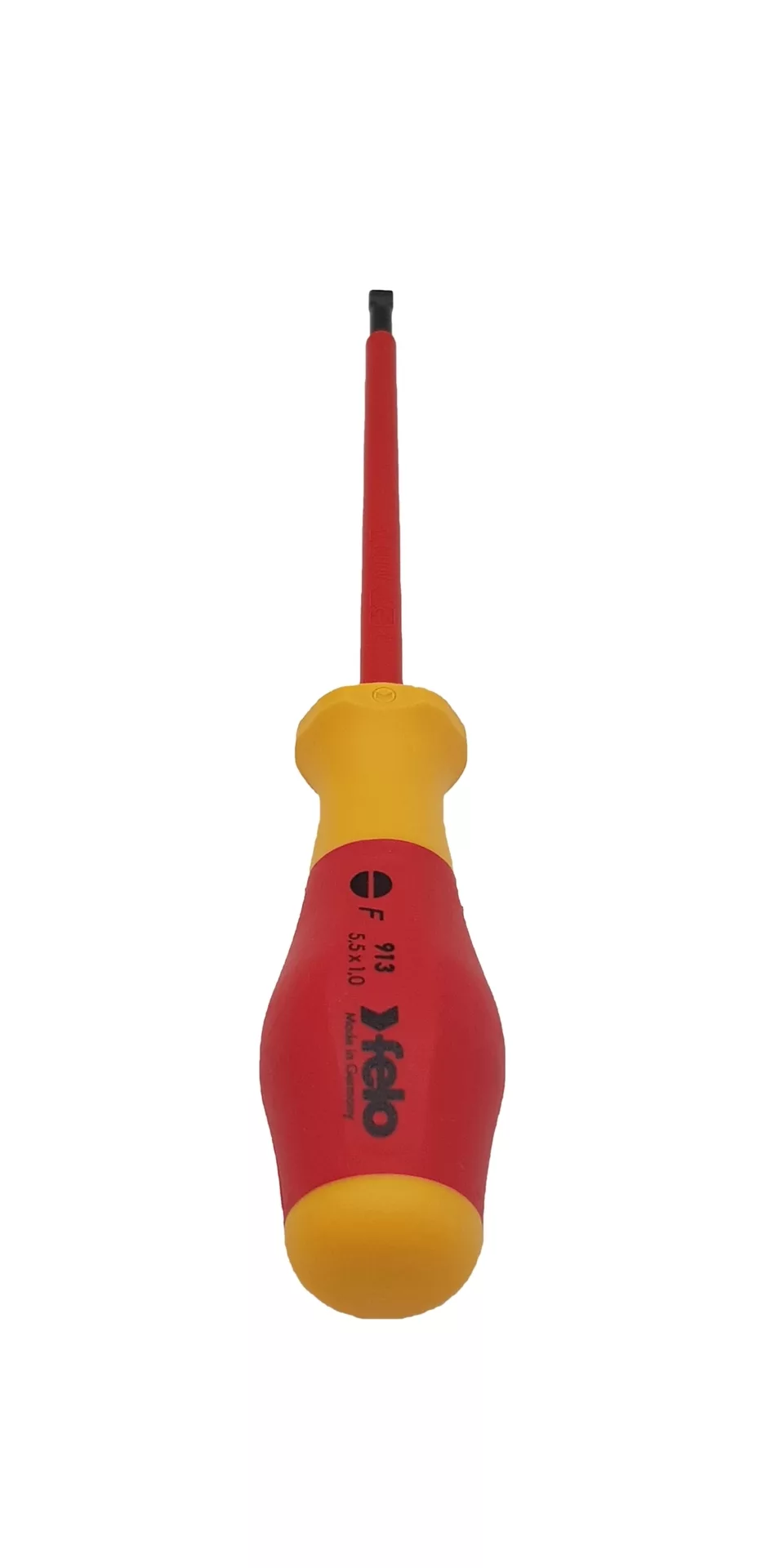 Отвертка диэлектрическая шлицевая SL5,5x1,0x125 Felo 91305590