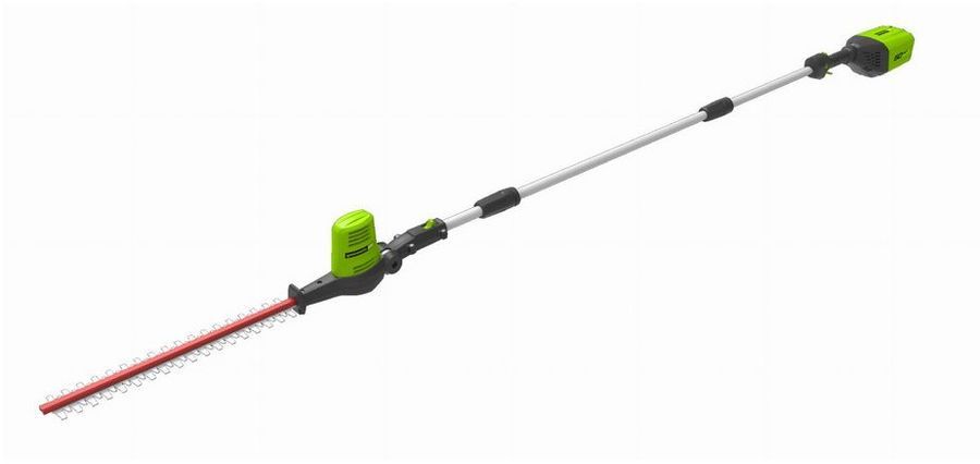 Кусторез штанговый аккумуляторный 51 см Greenworks 60V G60PHT, бесщёточный, без АКБ и ЗУ
