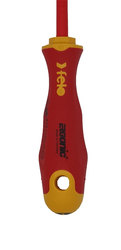 Отвёртка ERGONIC диэлектр., серия 413, SL 3,5х0,8х100 FELO 413 038 90