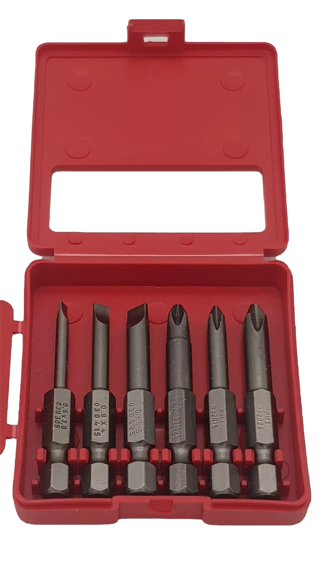 Набор бит Е6,3 х 50 мм (6 шт, в кейсе), 03092516