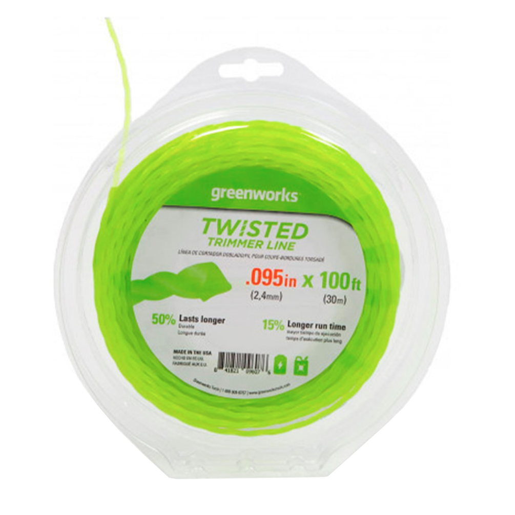 Витая леска 2,4 мм для триммера Greenworks 2950207