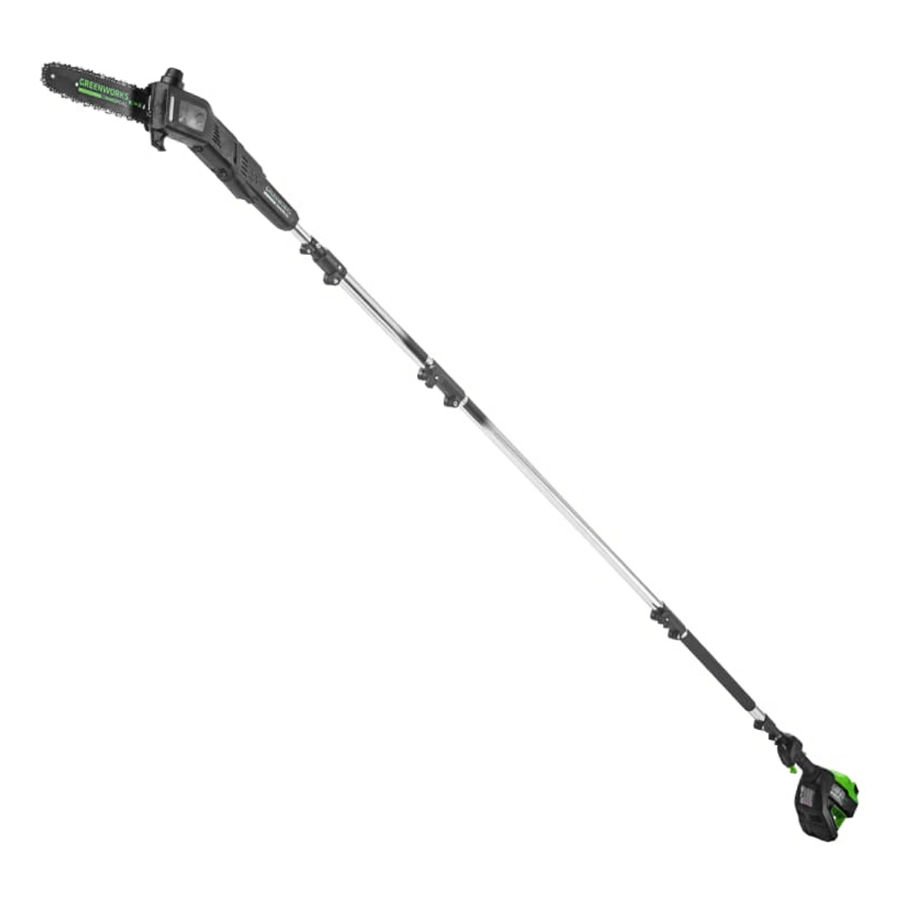 Высоторез – cучкорез аккумуляторный 25 см Greenworks 82V GD82PS25 1402207, бесщёточный, без АКБ и ЗУ