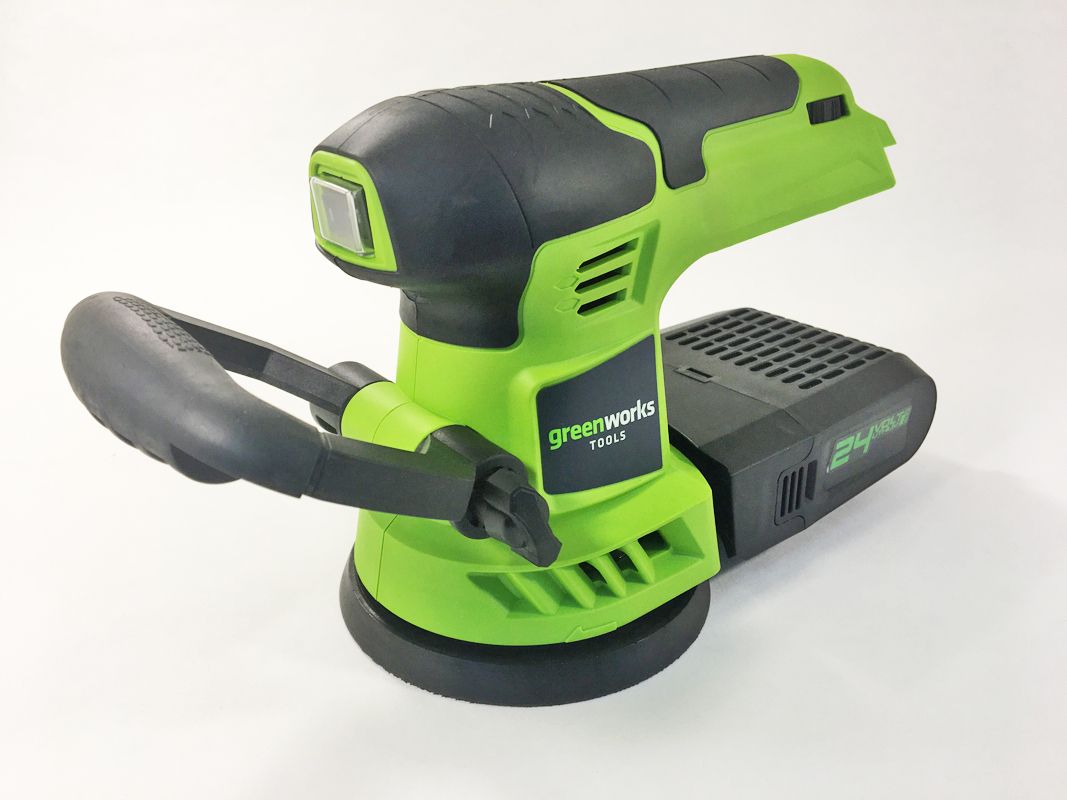 Шлифмашинка эксцентриковая аккумуляторная Greenworks 24V G24ROS, без АКБ и ЗУ