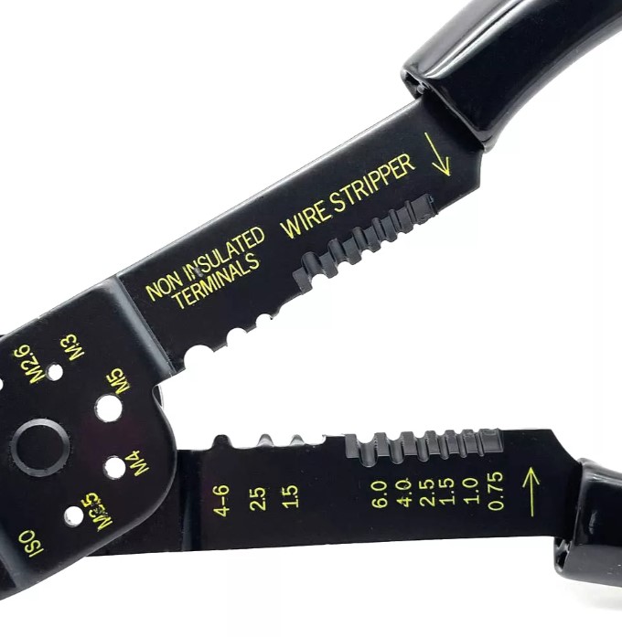 Пресс-клещи для изолированных и неизолированных кабельных наконечников 0,75-6 мм2 FELO 592 320 40