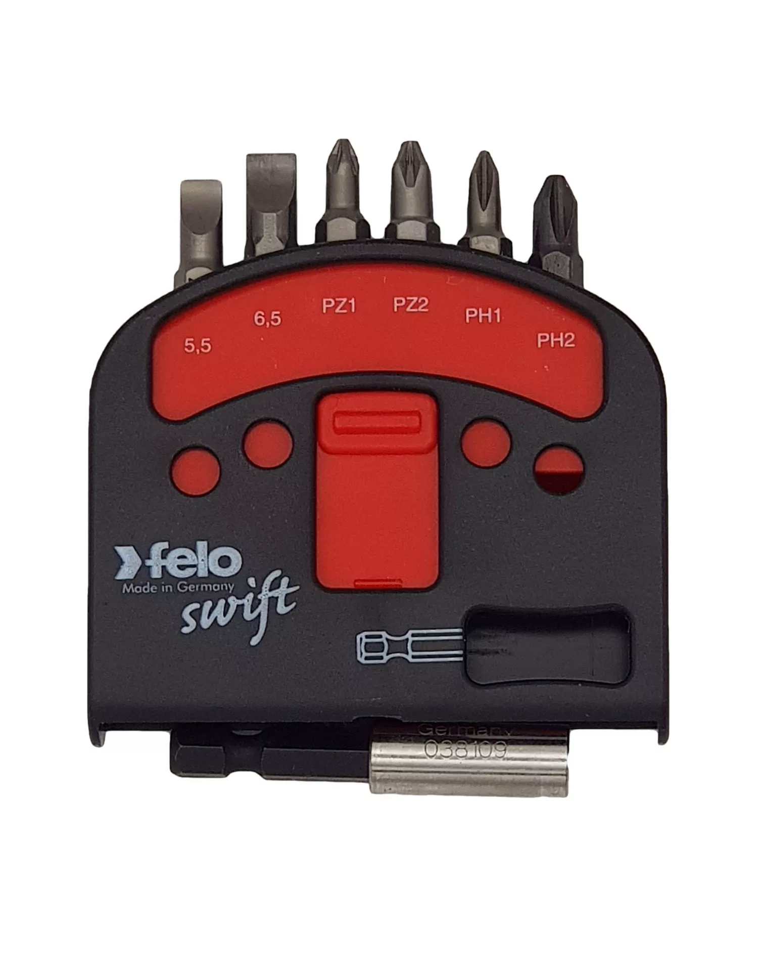Набор бит "FELO Swift" С6,3х25 6 шт.+магнит.держ., серия 020 FELO 020 601 16