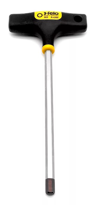 Отвёртка шестигр. 8х200,Т-образная, серия 303 FELO 303 087 60