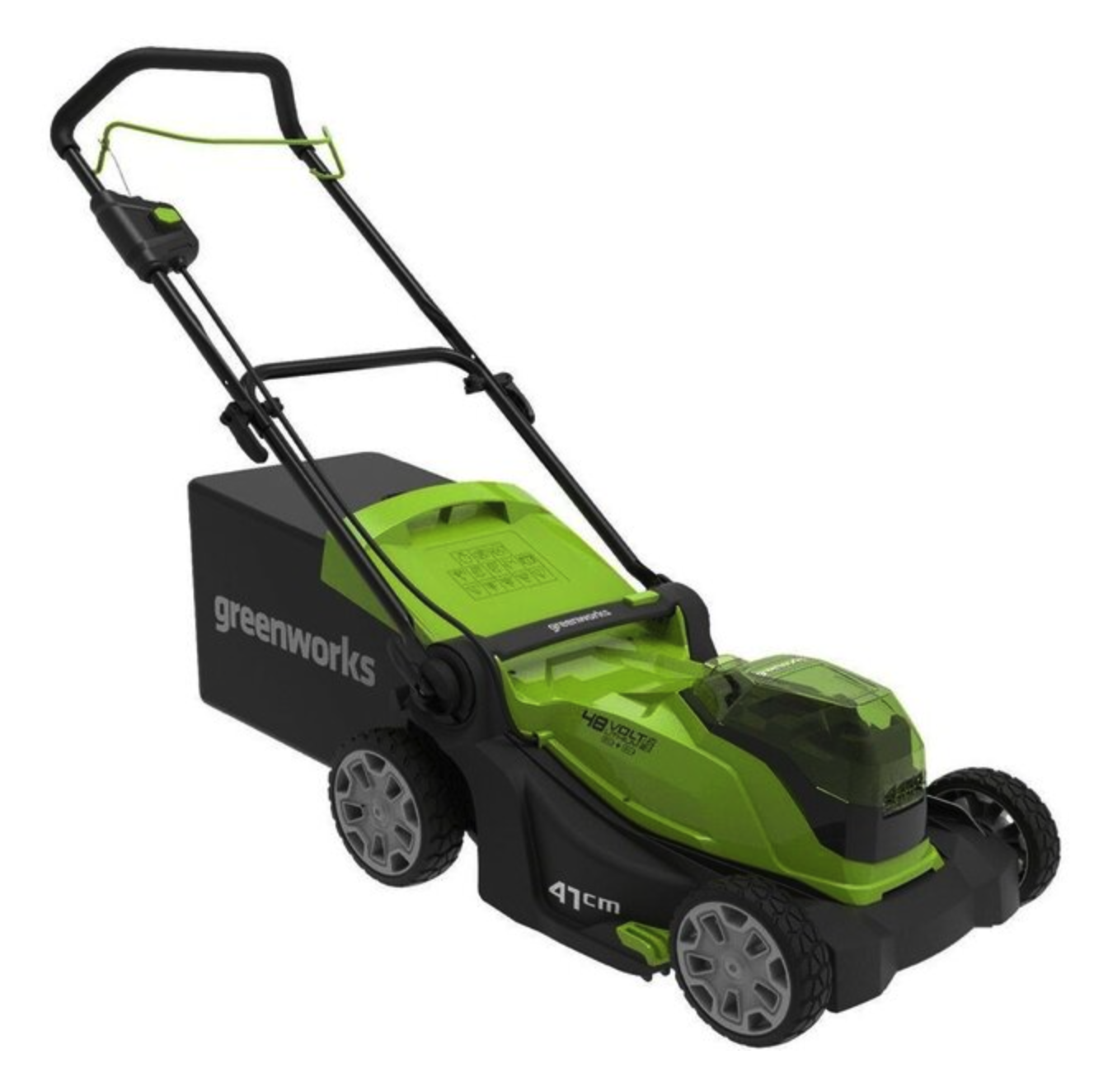 Газонокосилка аккумуляторная 41 см Greenworks 2х24V (48V) G24X2LM41 2512607, без АКБ и ЗУ