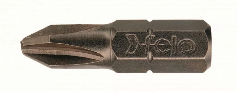 Бита крестовая серия Industrial PH 1X25, 10 шт в пластиковом боксе FELO 022 010 16