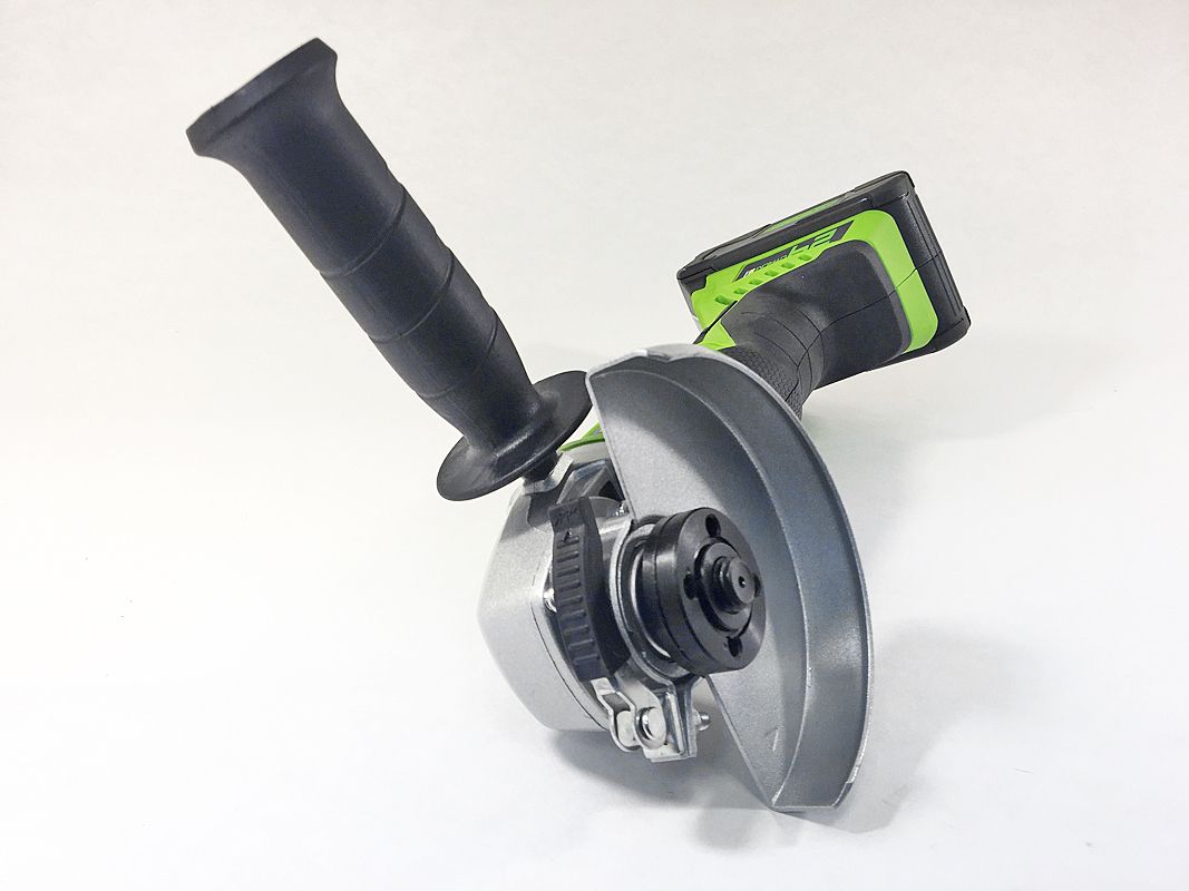 Угловая шлифмашинка болгарка аккумуляторная Greenworks 24V G24AG