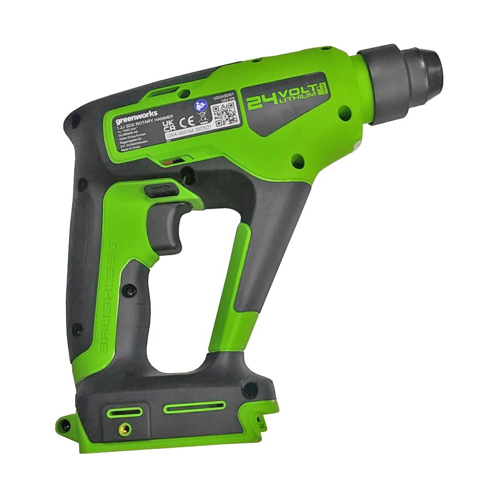 Перфоратор аккумуляторный Greenworks 24V 1,2 Дж GD24SDS1 3803107, бесщеточный, без АКБ и ЗУ