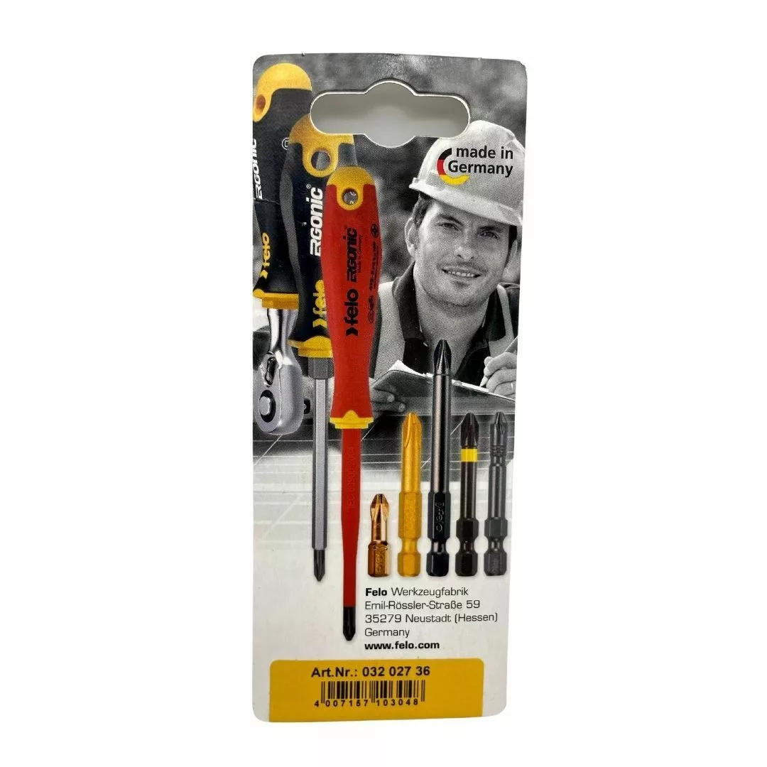 Бита крестовая серия Industrial E6,3 PH 2X73, 2 шт в блистере FELO 03202736