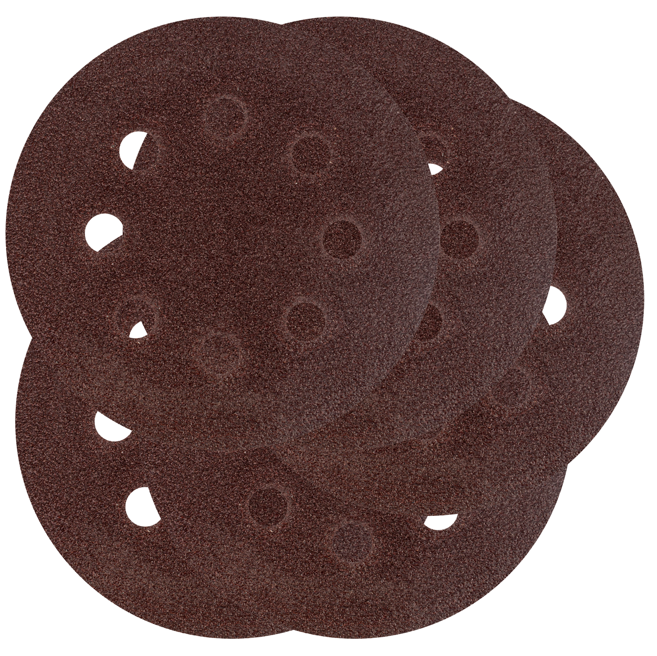 Круг абразивный на ворсовой подложке под "липучку", перфорированный, P 40, 125 мм, 5 шт