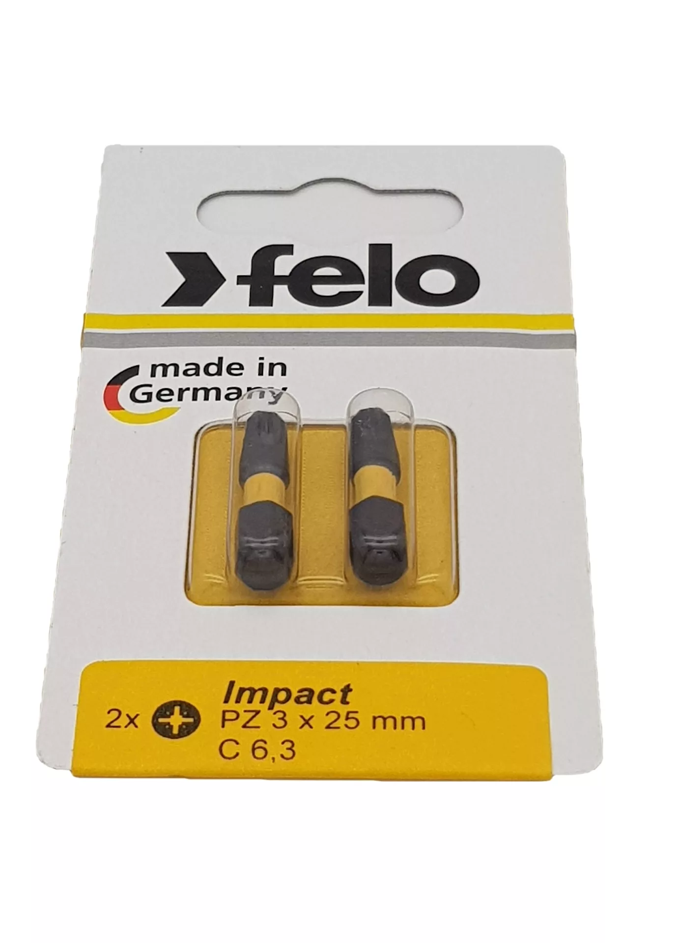 Бита крестовая ударная серия Impact PZ 3X25, 2 шт FELO 021 032 41