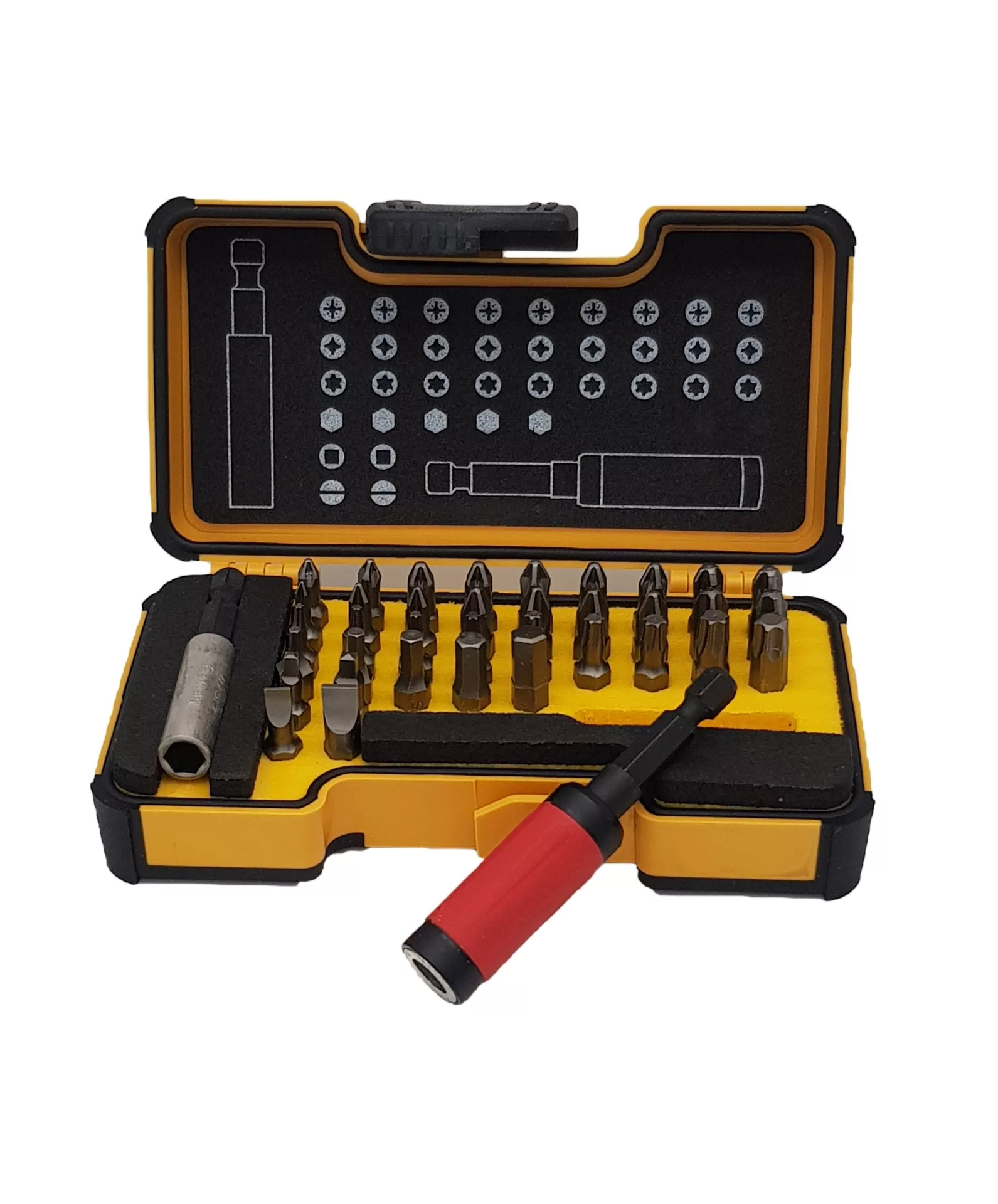 Набор бит "FELO Bits 38" в кейсе36 шт.+магнит.держ Star+магнит.держ., серия 020 FELO 020 738 06