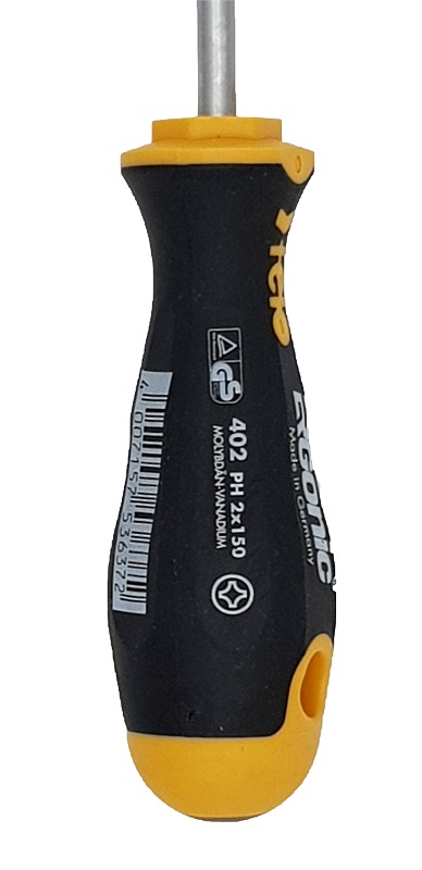 Отвёртка серия 402 Ergonic, PH2х150х6,0 FELO 402 205 10