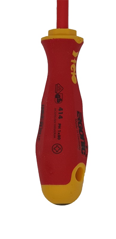 Отвёртка ERGONIC диэлектр., серия 414, PH 1 FELO 414 102 90