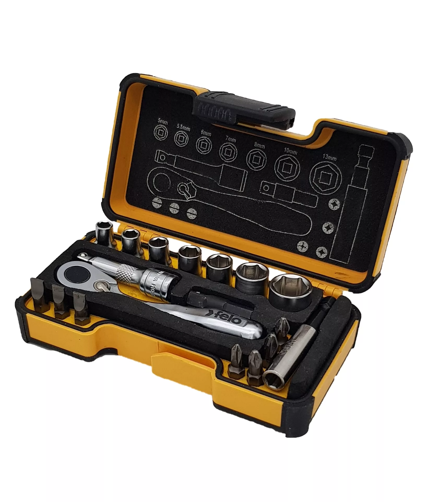 Инструм. набор "FELO XS-18", 18 предм., серия 057 FELO 057 718 06