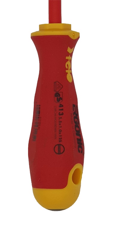 Отвёртка ERGONIC диэлектр., серия 413, SL 5,5х1,0х125 FELO 413 055 90