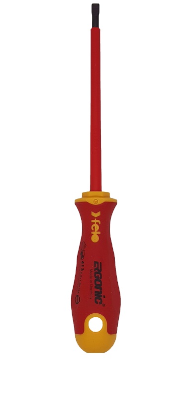Отвёртка ERGONIC диэлектр., серия 413, SL 5,5х1,0х125 FELO 413 055 90
