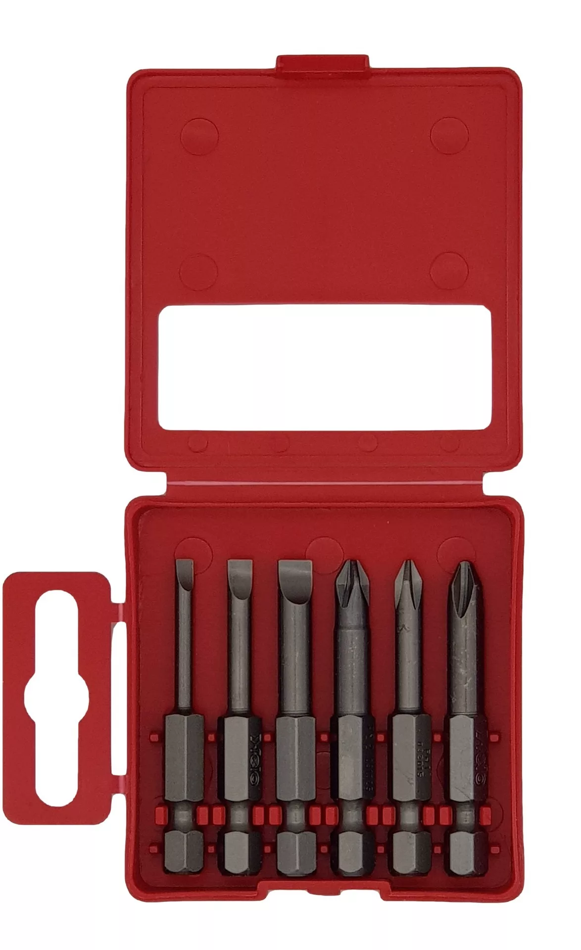 Набор бит Е6,3 х 50 мм (6 шт, в кейсе), 03092516