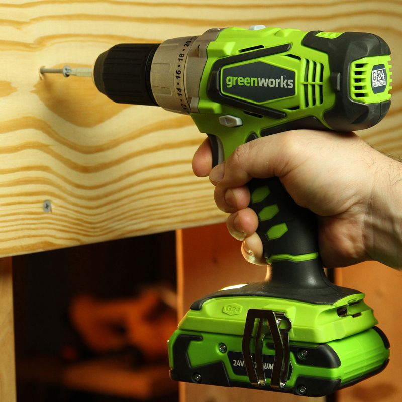 Шуруповёрт аккумуляторный Greenworks 24V G24DD