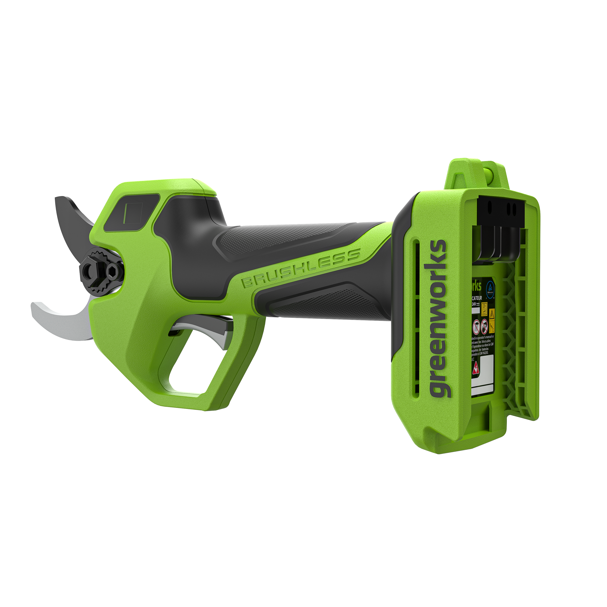 Секатор 32 см аккумуляторный Greenworks 24V PR24320, бесщеточный, без АКБ и ЗУ