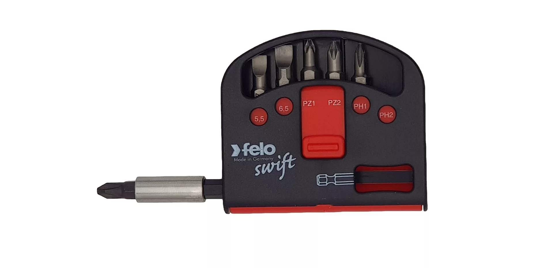 Набор бит "FELO Swift" С6,3х25 6 шт.+магнит.держ., серия 020 FELO 020 601 16