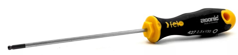 Отвертка шестигранный ключ 2,5 мм с шаровым окончанием FELO 427 253 40