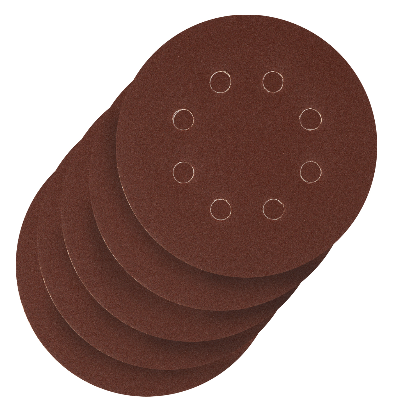 Круг абразивный на ворсовой подложке под "липучку", перфорированный, P 180, 125 мм, 5 шт