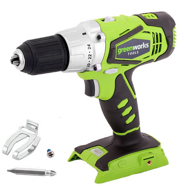 Шуруповёрт аккумуляторный Greenworks 24V G24DD