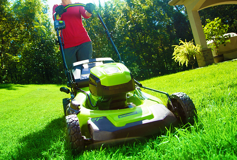 Газонокосилка аккумуляторная Greenworks 46 см 60V GD60LM46HP 2502807, бесщёточная, без АКБ и ЗУ