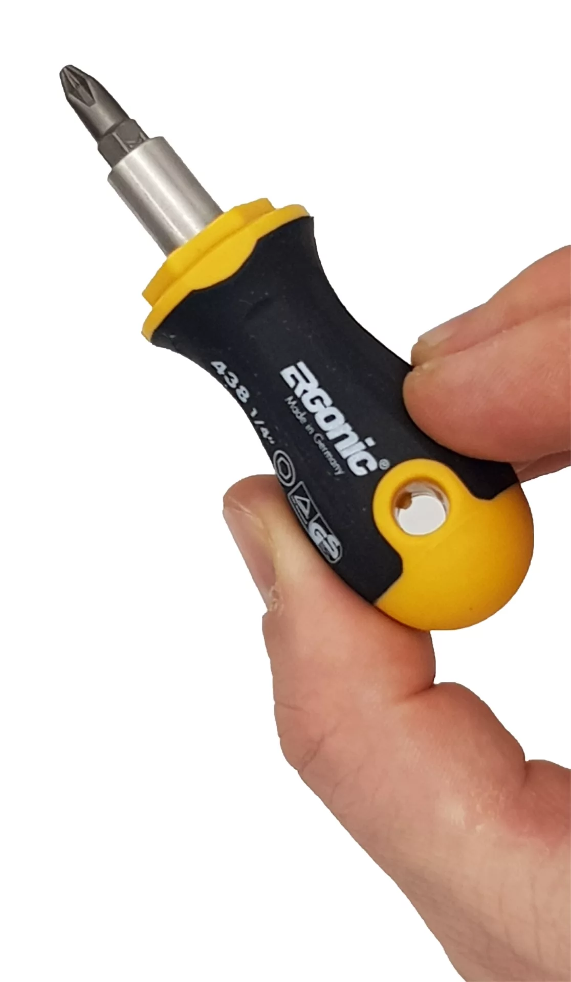 Felo Отвертка под биты 1/4" Ergonic Stubby 46902640