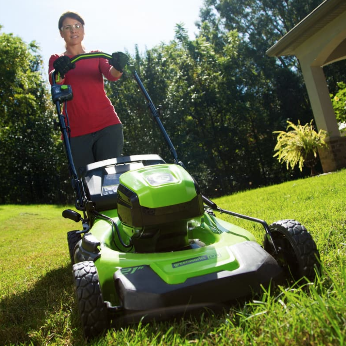 Газонокосилка аккумуляторная Greenworks 46 см 60V GD60LM46HP 2502807, бесщёточная, без АКБ и ЗУ