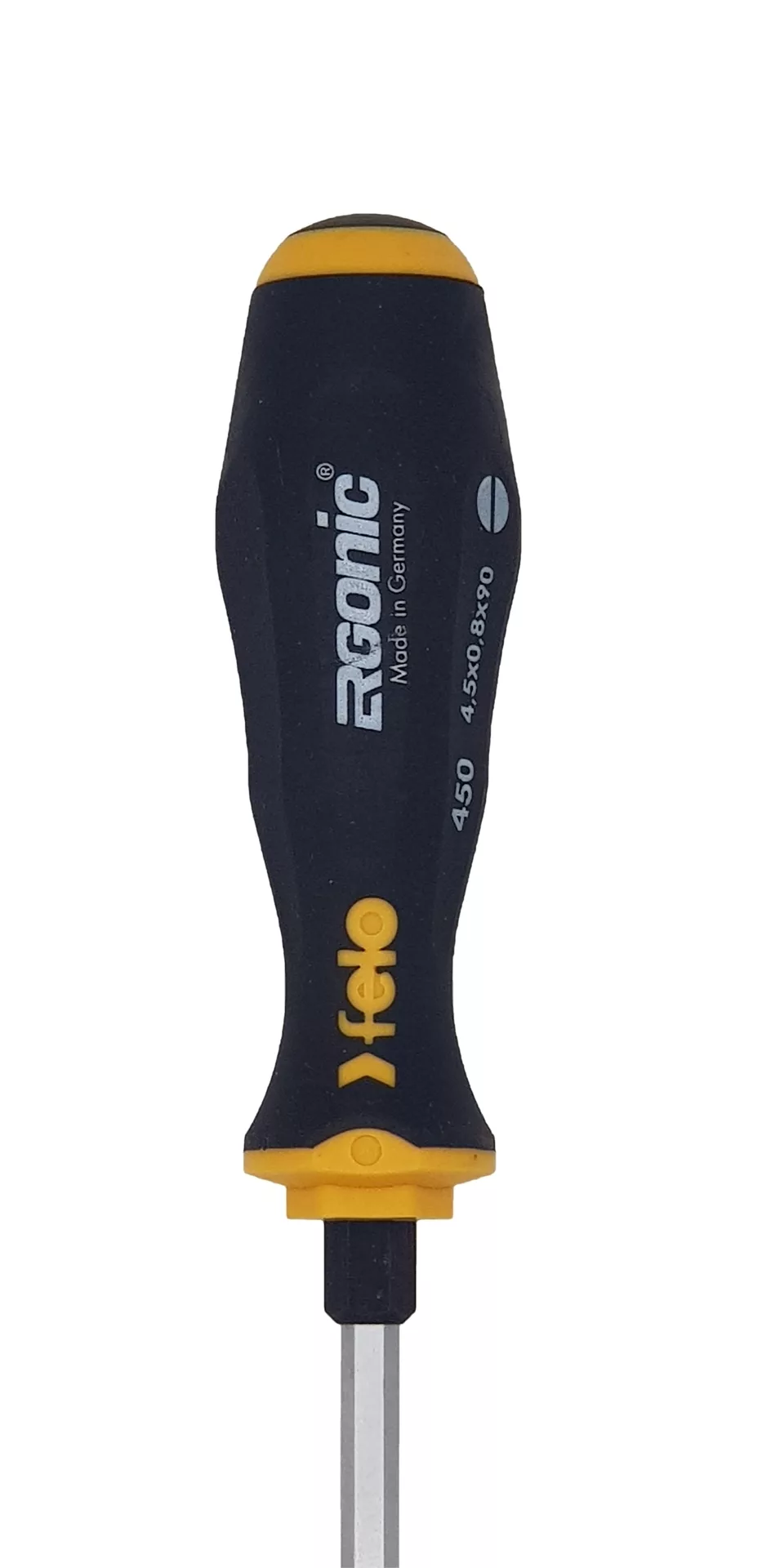 Отвертка плоская шлицевая ударная Ergonic 4,5X0,8X90 FELO 45004540