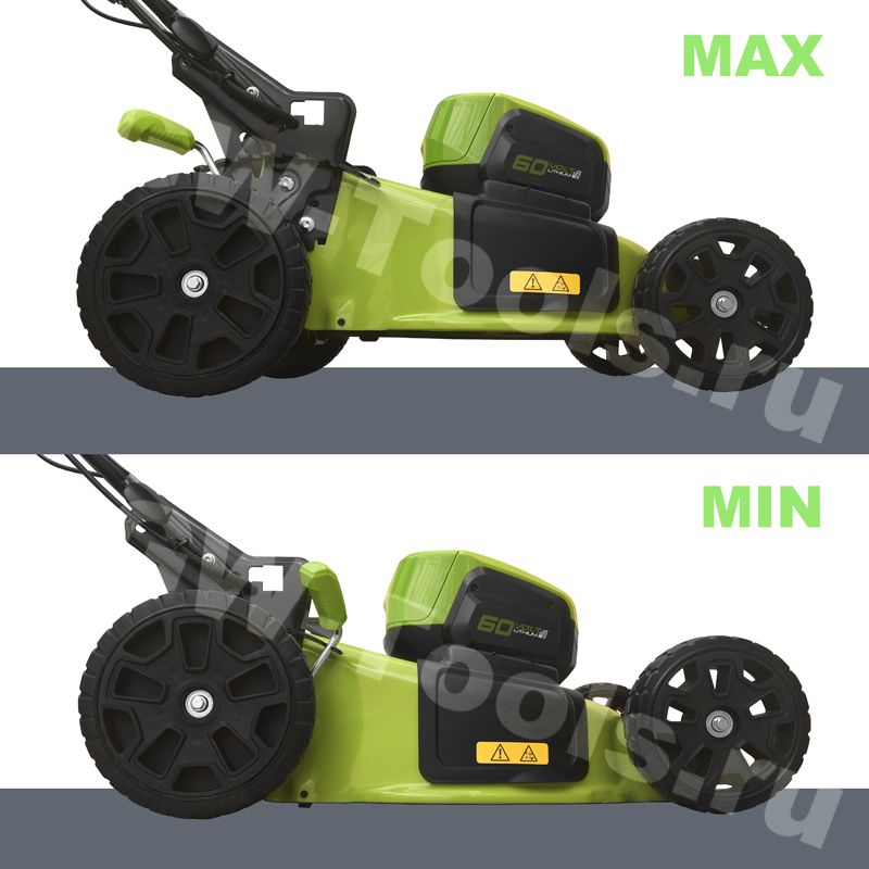 Газонокосилка аккумуляторная Greenworks 51 см 60V GD60LM51HP, бесщёточная, без АКБ и ЗУ