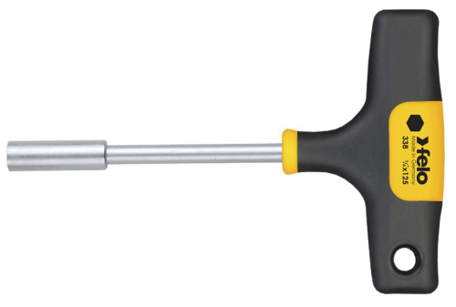 Т-образная отвёртка под биты 1/4" х 125 серия 338 FELO 338 125 60