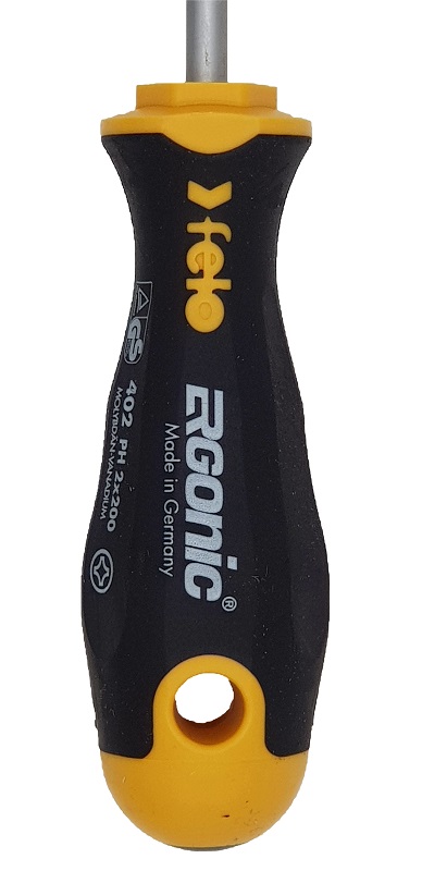 Отвёртка серия 402 Ergonic, PH2х200х6,0 FELO 402 207 10