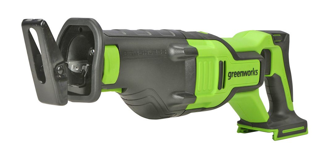 Пила сабельная аккумуляторная Greenworks 24V GD24RS 1200407, бесщеточная, без АКБ и ЗУ