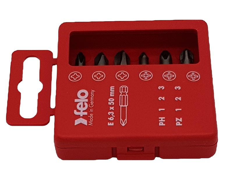Набор бит Е6,3х50 6 шт., серия 032 FELO 032 915 16