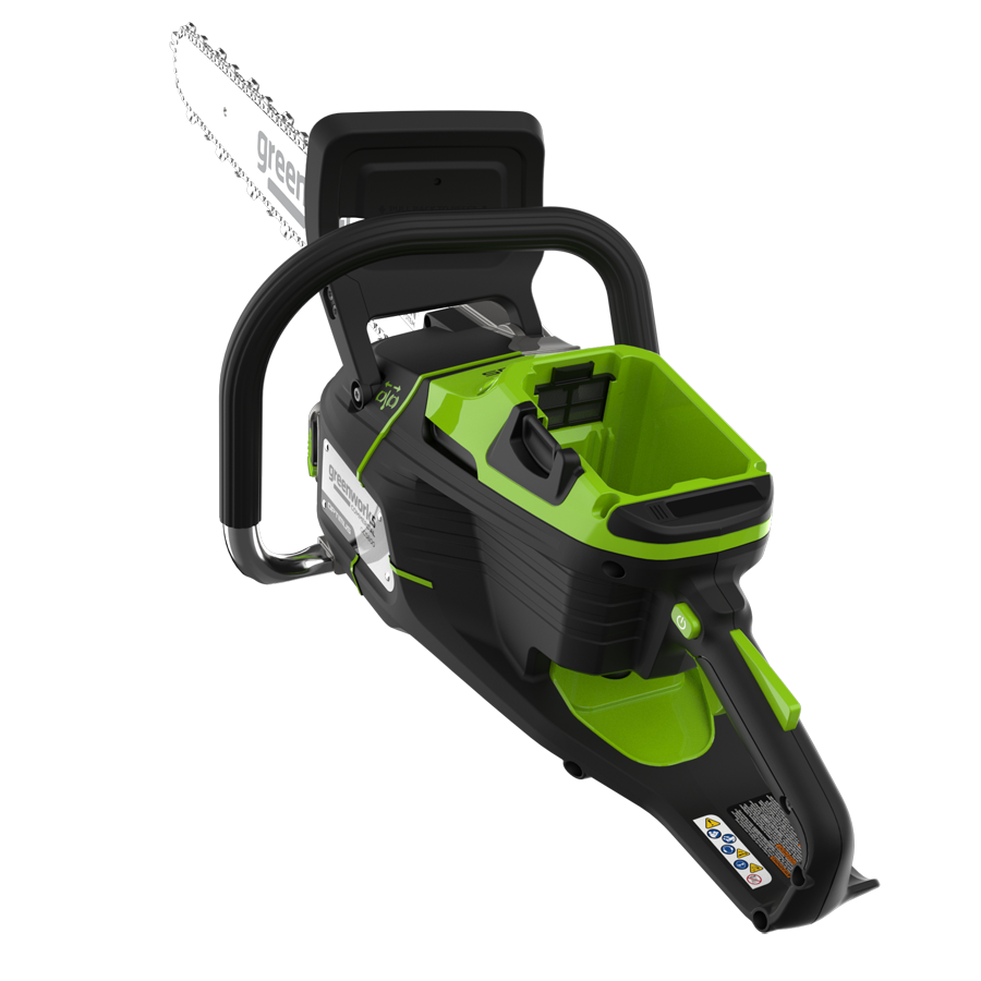 Пила цепная 46 см (3,6 кВт) аккумуляторная Greenworks 82V OCS600 2009607, бесщёточная, без АКБ и ЗУ